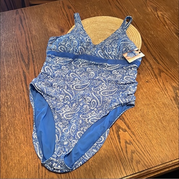 Lole Tummy Tuck One Piece Swimsuit Size 16 - Picture 2 of 10